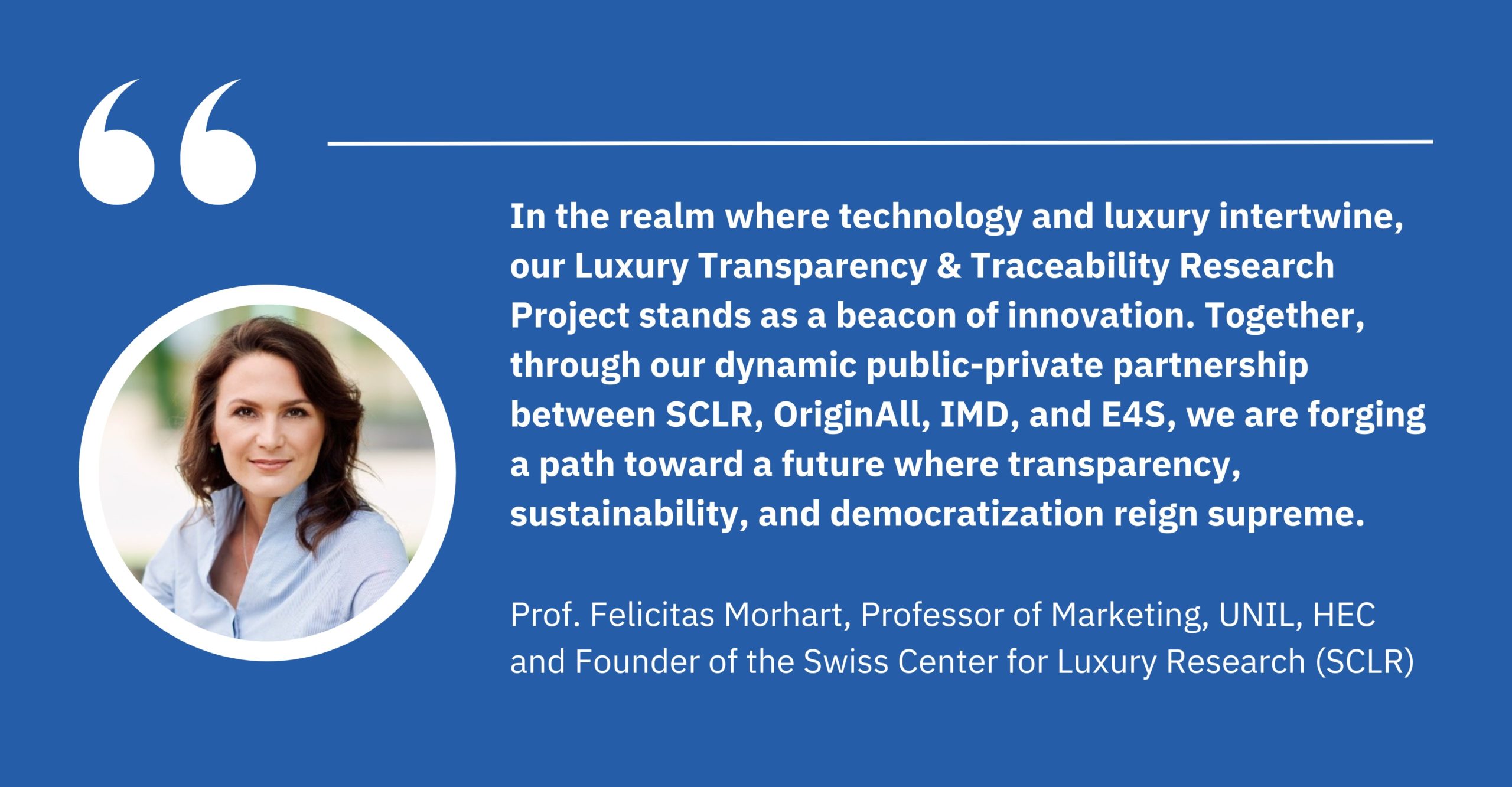 Quote from Professor Felicitas Morhart